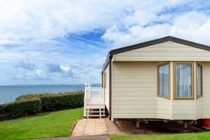 mobile home featuring blue cleared sky