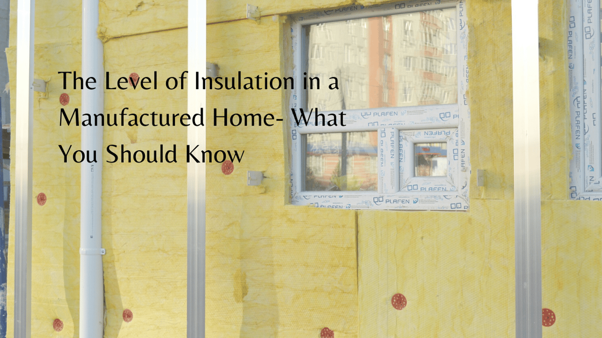 Manufactured Home insulation