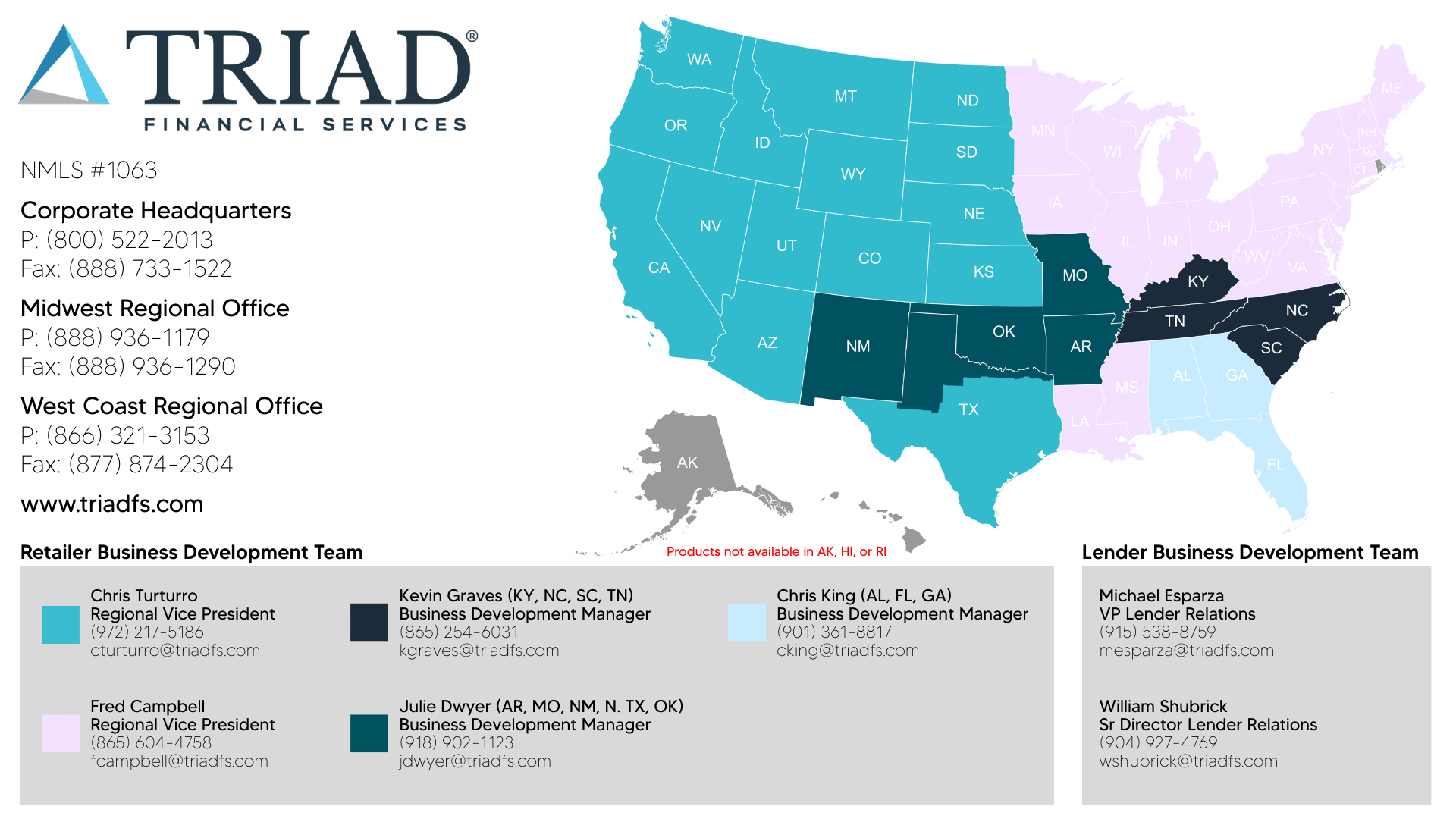 Triad BDM Map 3.13.26